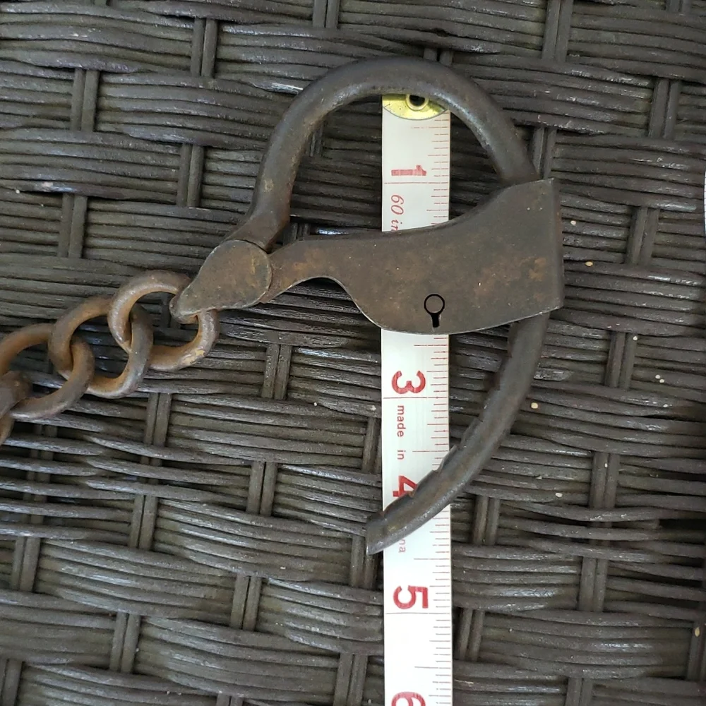 1800s Handcuffs Antique Tower's Double Lock Swivel Link Handcuffs - Picture 11 of 15